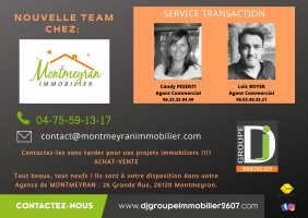 Nouvelle Team ! Montmeyran immobilier !