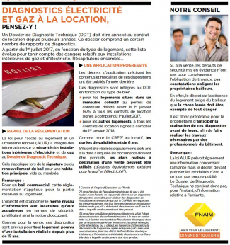 Diagnostic électricité et gaz : IMPORTANT